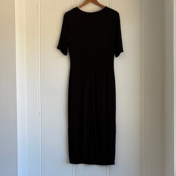 3/$15! Rachel Zoe Black Bodycon Midi Dress - Picture 2 of 4